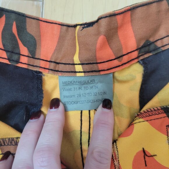 Rothco Tactical BDU Pants — Savage Orange Camo — Size M — EUC - Picture 3 of 10